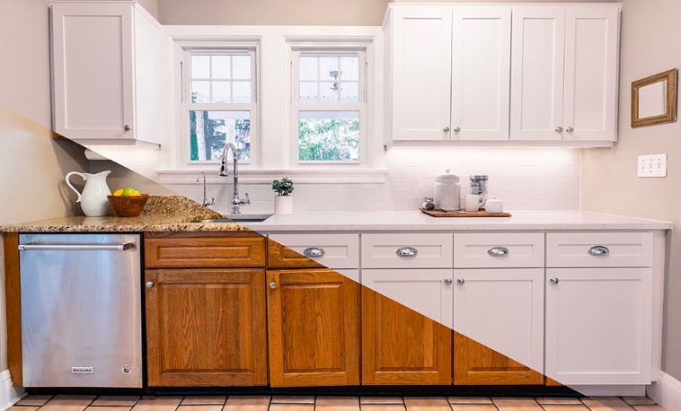 Kitchen Cabinet Refacing vs. Repainting